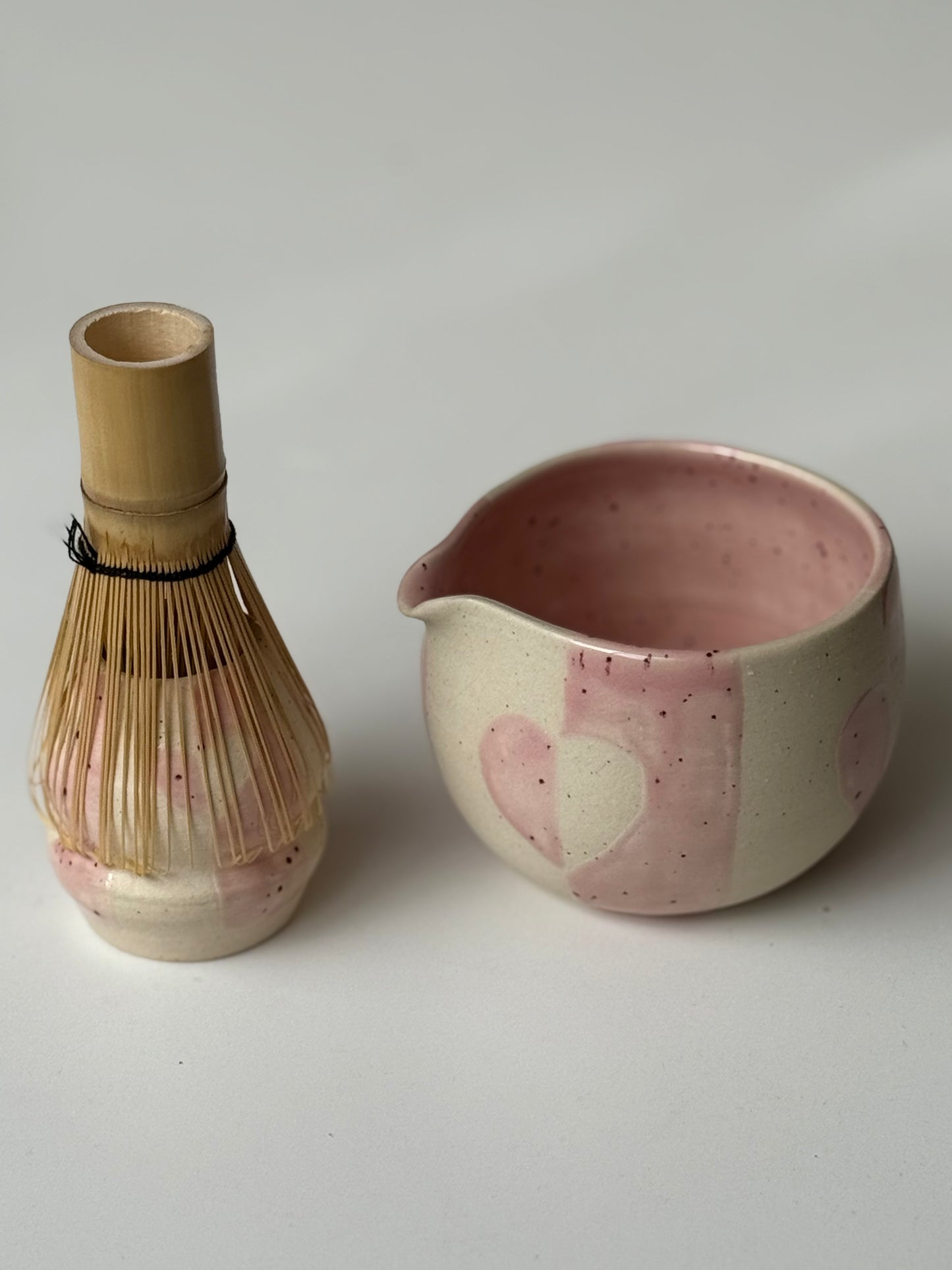 PRE-ORDER: Speckled Heart Matcha Set